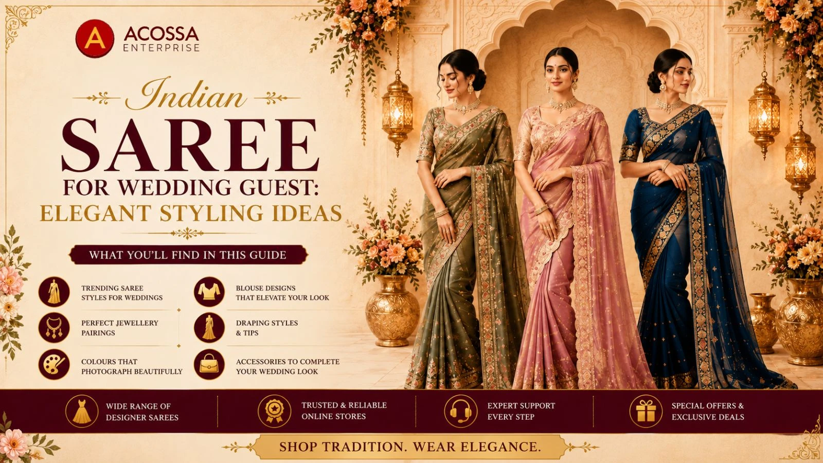 Indian Saree for Wedding Guest: Elegant Styling Ideas